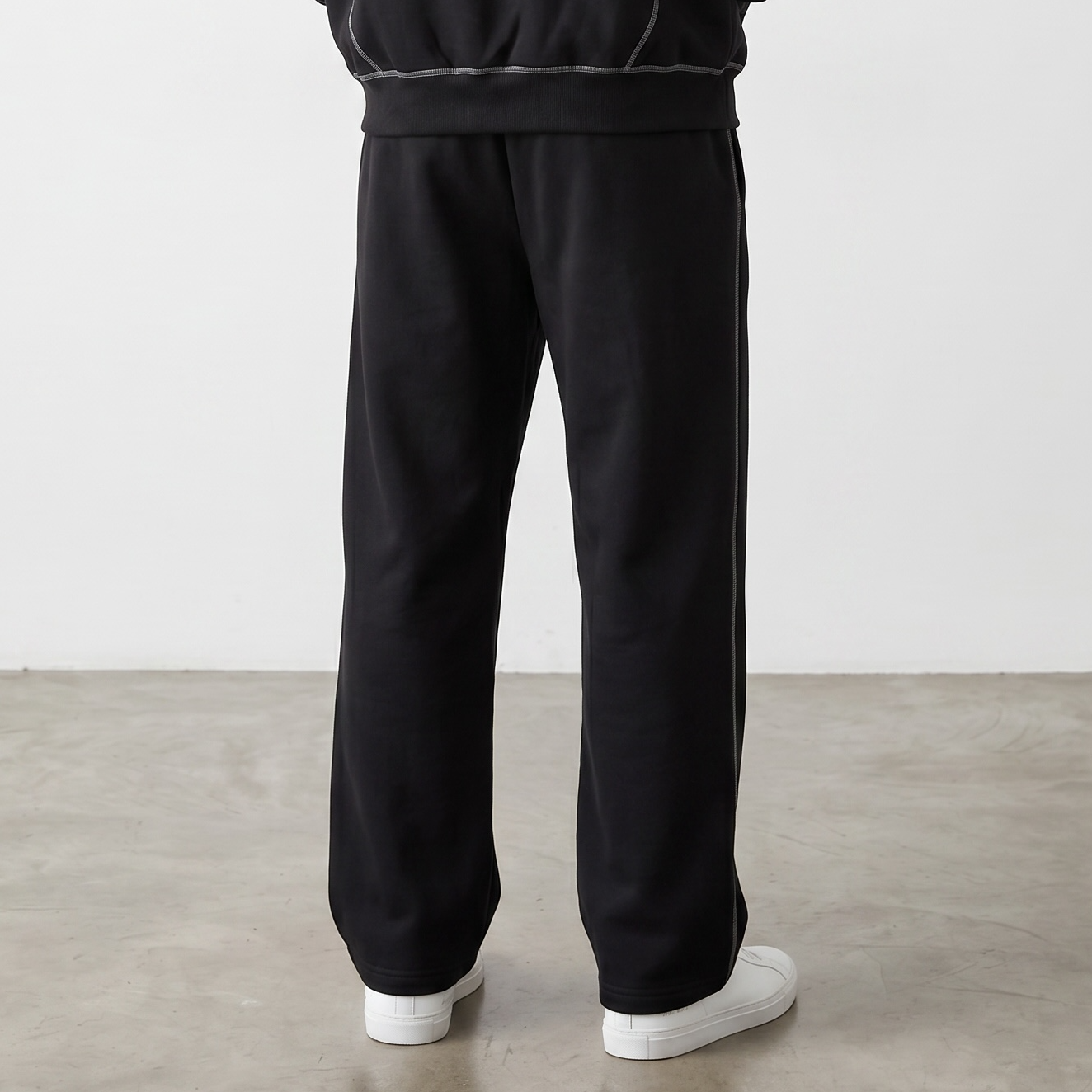 Contrast-Stitched Sweats